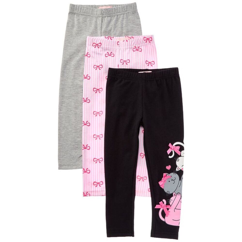 Freestyle Girls  3Pk Coquette Kitty Legging